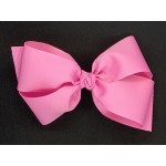 Pink (Pixie Pink) Grosgrain Bow - 6 Inch